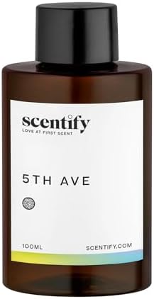 Scentify 5th Ave Aroma Oil Refill for Diffusers, 100ml / 3.38 fl oz