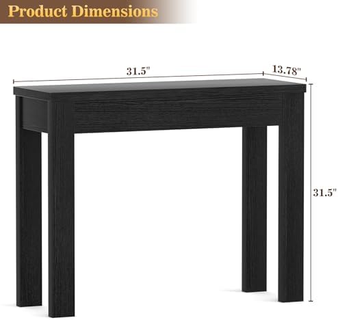 Armocity Small Console Table for Entryway, 32" Farmhouse Narrow Sofa Table
