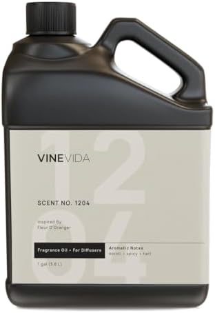 VINEVIDA [128 Fl Oz] Scent NO. 1202 Fragrance Oil for Cold Air Diffusers, Aromatic Notes of Mint, Nutmeg & Patchouli Essential Oils for Diffuser Oil Refill & Air Freshener Room