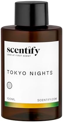 Scentify Tokyo Nights Aroma Oil Refill for Diffusers, 100ml / 3.38 fl oz