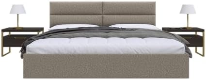 Vänt Wall Mounted Headboard Panels, King/Twin, Faux Merino Wool Brown