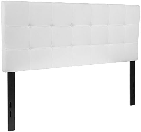 Flash Furniture Full Tufted Fabric Headboard, White
