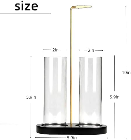 Glass Incense Holder, Black Incense Sticks Burner Holder with Storage,Hang Upside Down Incense Holder for Sticks with Ash Catcher for Meditation Yoga Spa Room (Black)