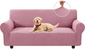 XINEAGE Stretch 3 Seater Slipcover, Non-Slip Pet Couch Cover,Pink