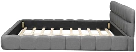 Merax Modern Tufted Platform Bed with Headboard,