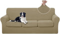 U-NICE HOME 4 Pieces Stretch Couch Cover Sofa Slipcover, Sand