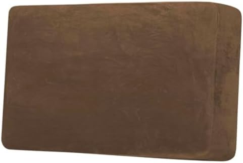 H.VERSAILTEX Velvet Stretch Individual Cushion Cover Plush Cushion Slipcover for Loveseat Sofa Furniture Protector Seat Cushion Sofa Cover (1 Piece Loveseat Cushion Cover, Bronze Brown)