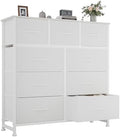 OLIXIS 9 Drawer Fabric Dresser for Bedroom, Chest of Drawers Organizer