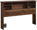 Sauder River Ranch Full/Queen Bookcase Headboard, in Grand Walnut Finish