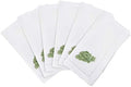 Handmade Cabbage Embroidery Napkin with Hemstitched Border (Set of 6)