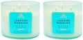 Bath & Body Works 3-Wick Candle, Lakeside Morning, Soy Wax Blend, 2 Pack