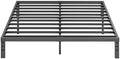 King Bed Frames, 12 Inches Platform Bed Frame, 3500lbs Heavy Duty Steel Slat, Non-Slip Design, No Box Spring Needed, Easy Assembly, Quiet Noise Free, Under Bed Storage Space, Black