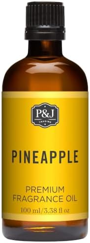 P&J Fragrance Oil | Pineapple Oil 100ml - Candle Scents for Candle Making, Freshie Scent, Soap Making Supplies, Diffuser Oil Scents