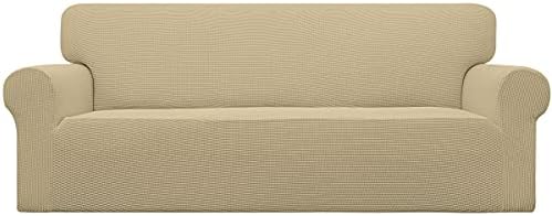 Easy-Going Stretch Oversized Sofa Couch Slipcover Washable Beige