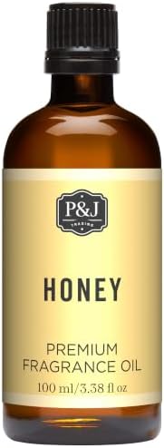 P&J Fragrance Oil - Honey Scented 100ml - Candle Scents, Soap Making, Diffuser Oil, Fresh Scents
