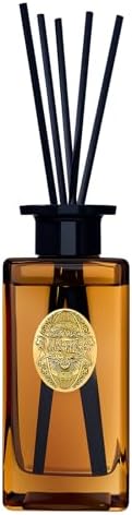M&SENSE 10.14 oz Large Reed Diffuser Set | Tobacco Teakwood Scent Oil Diffuser with Sticks | Hotel Collection Non-Toxic Essential Oil |for Bedroom Bathroom Living Room