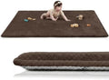 Huloo Sleep Baby Play Mat for Floor,50"×65" Playpen Mat for Toddler,Infant,Kids,1.3" Thick Elasti Foam Non-Slip Nursery Rug,Water Repellent Soft Padded Floor Mats for Tummy Time,Crawling(Dark Brown)