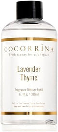 COCORRÍNA Refill- Lavender Thyme 6.7 Fl.oz Reed Diffuser Refill with 8 Sticks