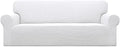 Easy-Going Stretch Couch Covers for Sofa Washable Large Snow White