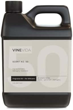 VINEVIDA Mahogany Teakwood Fragrance Oil for Cold Air Diffusers - Essential Oils for Diffuser Oil Refill & Air Freshener Room Spray (32 Fl Oz)