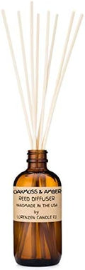 Oakmoss & Amber Reed Diffuser Set | Handmade in the USA by American Workers | Lasts for 2-3 Months |