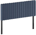 Furinno Roanne Upholstered Tufted Headboard, Denim, Queen