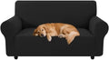 XINEAGE Stretch 2 Seater Slipcover, Non-Slip Pet Couch Cover,Black