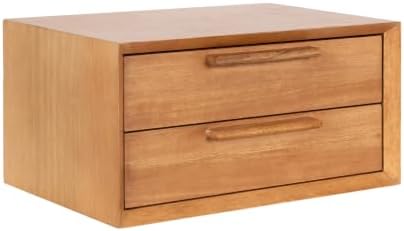 Kate and Laurel McCutcheon Two-Drawer Floating Side Table with Storage