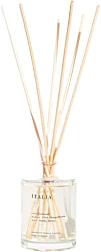 Brooklyn Candle Studio Italia Reed Diffuser, Cardamom & Vanilla, 4.4oz