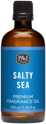 P&J Trading - Salty Sea Scented Oil 100ml - Fragrance Oil for Candle Making, Soap Making, Diffuser Oil