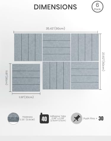 Felt Bulletin Board & Cork Board Alternative 36" x 24"