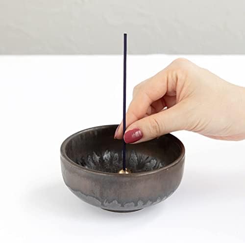 Asayu Japan Zen Incense Set, Zen Garden and Chrysanthemum, Low Smoke, 40g