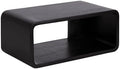Kate and Laurel Deguara Modern Wood Floating Side Table, 18 x 10 x 8, Black, Contemporary Wooden Floating Nightstand for Use as Bedside Shelf, Living Room Accent, or Floating Over Toilet Shelf