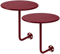 2 PS Wall Mounted Side Table Round Floating Nightstand L-Bracket Bar Table