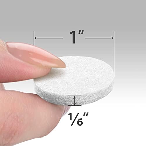Felt Furniture Pads X-Protector - 48 PCS 1" - Premium Felt Pads (White)