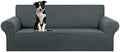KEKUOU Stretch Oversized Couch Covers for Sofa Slipcover,Grey