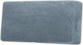 H.VERSAILTEX Velvet Stretch Individual Couch Cushion Cover Plush Cushion Slipcover for Loveseat Sofa Cushion Furniture Protector Seat Cushion Sofa Cover (1 Piece Sofa Cushion Cover, Stormy Blue)