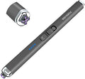【Upgraded】 Dual Arc Electric Candle Lighter Rechargeable USB Lighter Plasma Arc Lighters for Candle (Space Gray)