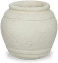 Briful Rustic Ceramic Farmhouse Vase, 5.9" Vintage Textured Pottery Jar