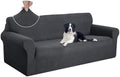 U-NICE HOME Oversized Stretch Couch Cover Slipcover, Dark Grey