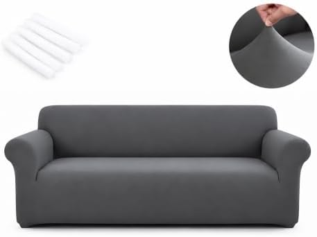 Sofa Cover - Stretch Soft Sofa Slipcover Couch Sofa Cover, Washable Furniture Protector with Non-Slip Foam and Elastic Bottom for Living Room Armchair Furniture