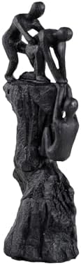 Hebdids - Abstract Wall-Climbing Sculpture in Matte Black,Living Room and Office Dynamic Climbing Wall Character Decoration, Black Statue, 8.27 x 5.12 x 1.97inches Elegant Black Home Decoration Gift