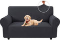 XINEAGE Stretch 2 Seater Slipcover, Non-Slip Pet Couch Cover,Dark Gray