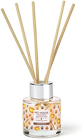 Pumpkin Spice Home Freshening Reed Diffuser Set Pet House
