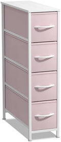 Sorbus 4-Drawer Narrow Dresser for Bedroom (Pink)