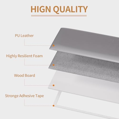 Headboards Wall Panel for Full, Queen and King - Self-Adhesive 3D Upholstered Panel for Bedroom/Living Room (12 Pieces 9.84 in x 23.6 in)