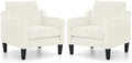 VINGLI Accent Chairs Set of 2, Chenille Upholstered Armchair Living Room