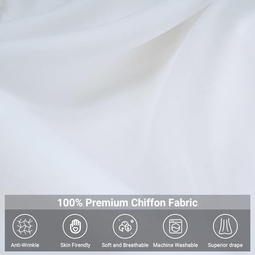 OldPAPA Kids Bed Canopy with Pom Pom Hanging Mosquito Net for Baby Crib Nook Castle Game Tent Nursery Play Room Decor，White