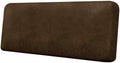 Couch Cushion Cover Leather-Look 1PC Stretch Sofa Seat Slipcover for Living Room Individual Sofa Cushion Cover Couch Seat Protector, Pet-Friendly, Non-Slip, Easy Fit - Dark Brown