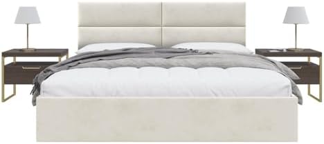 Vänt Wall Mounted Headboard Panels, King/Twin, Velvet Ivory